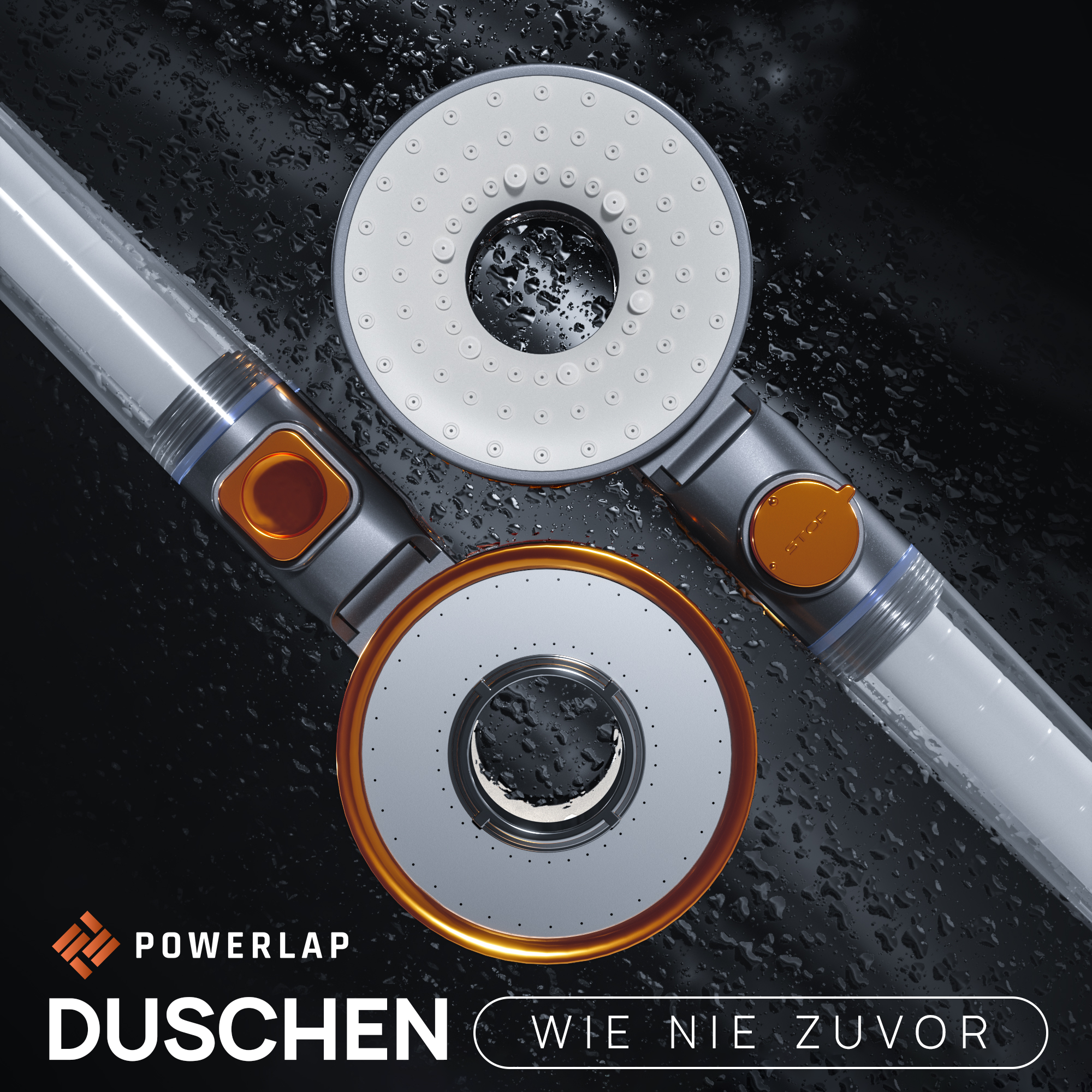 POWERLAP® Duschkopf (Bronze)